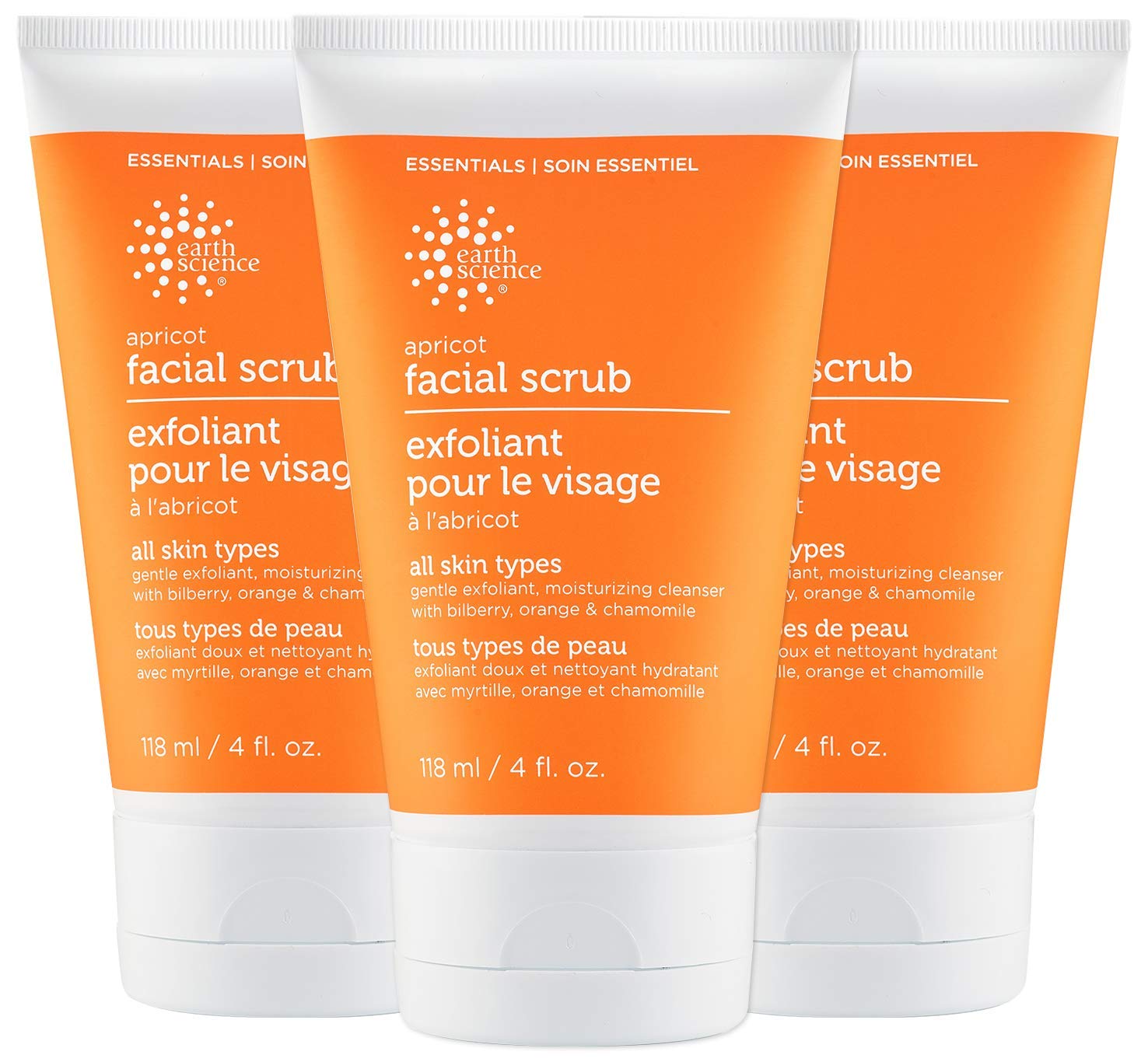 Product image of Earth Science Gentle Exfoliating Facial Scrub Apricot For All Skin Types 4 oz 4 oz Pack of 3